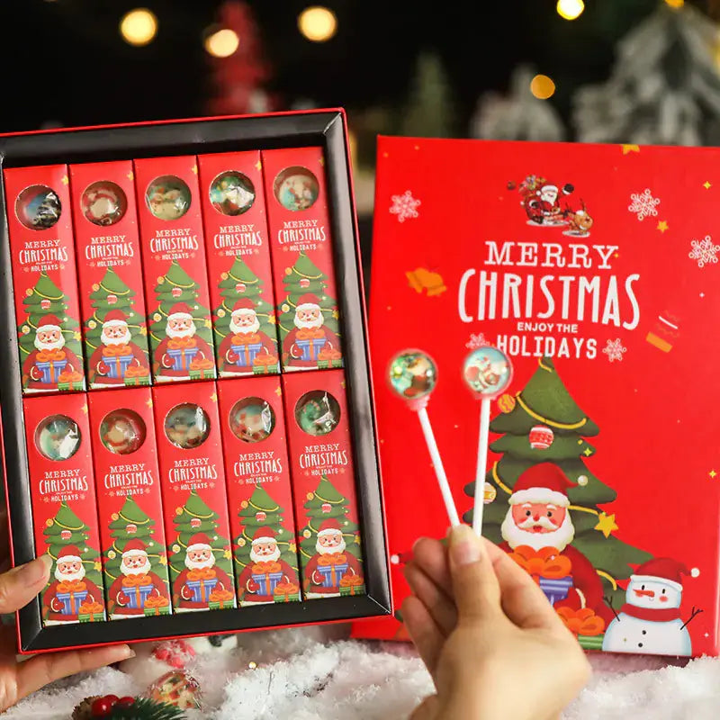 Creative Christmas Candy Star Lollipops Gift for Friends Blkhaven