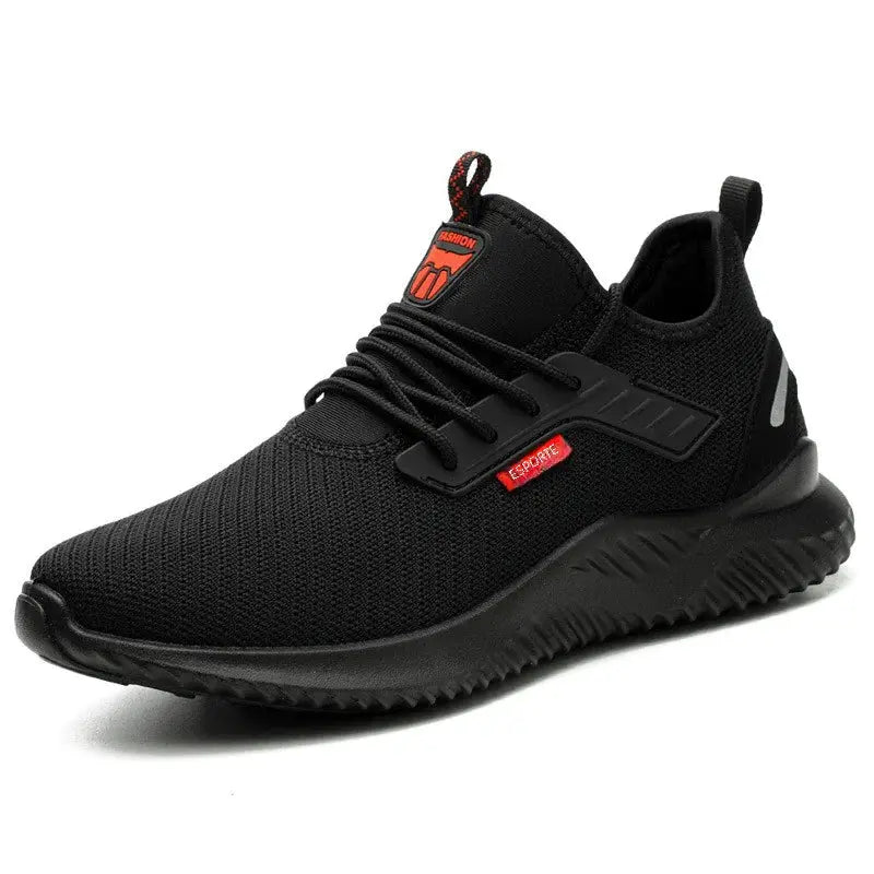 Men's Safety Shoes with Steel Toe, Lightweight & Slip-Resistant Blkhaven