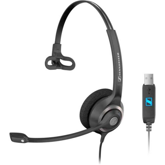 EPOS | SENNHEISER IMPACT SC 230 USB Slúchadlá s mikrofónom Kábel Pres hlavu Kancelária / call centrum USB Typ-A Čierna (1000516)-0