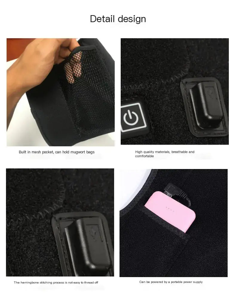 Smart USB Heated Knee Pads Blkhaven