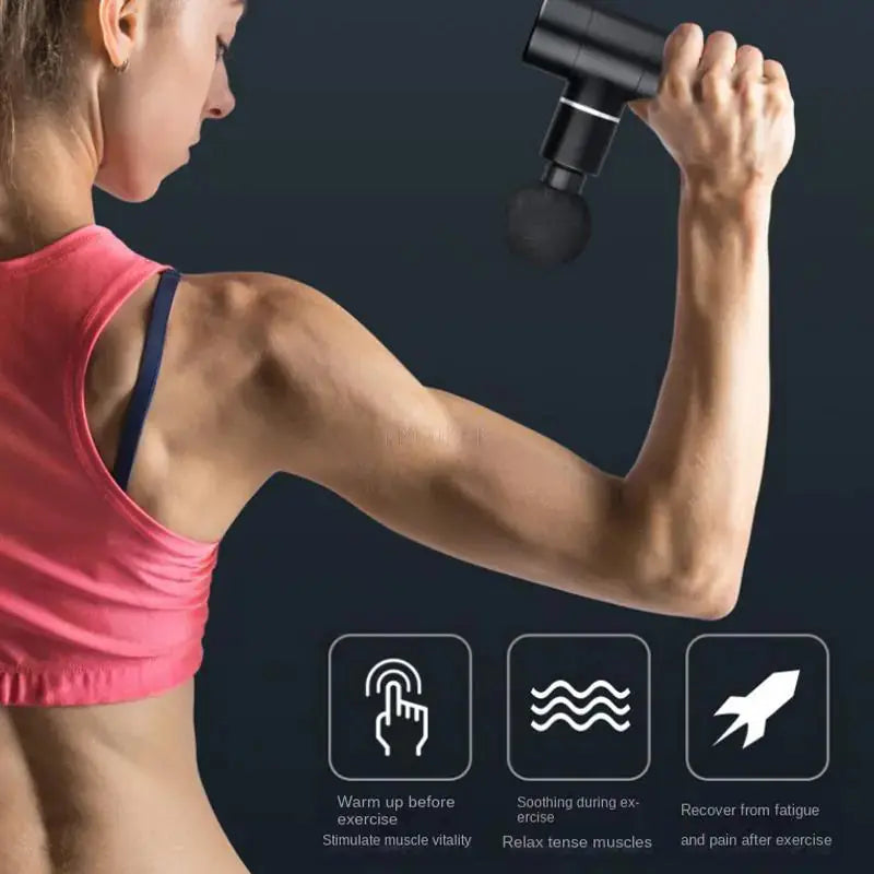 Portable Mini Silent Fascia Gun for Muscle Relief Blkhaven