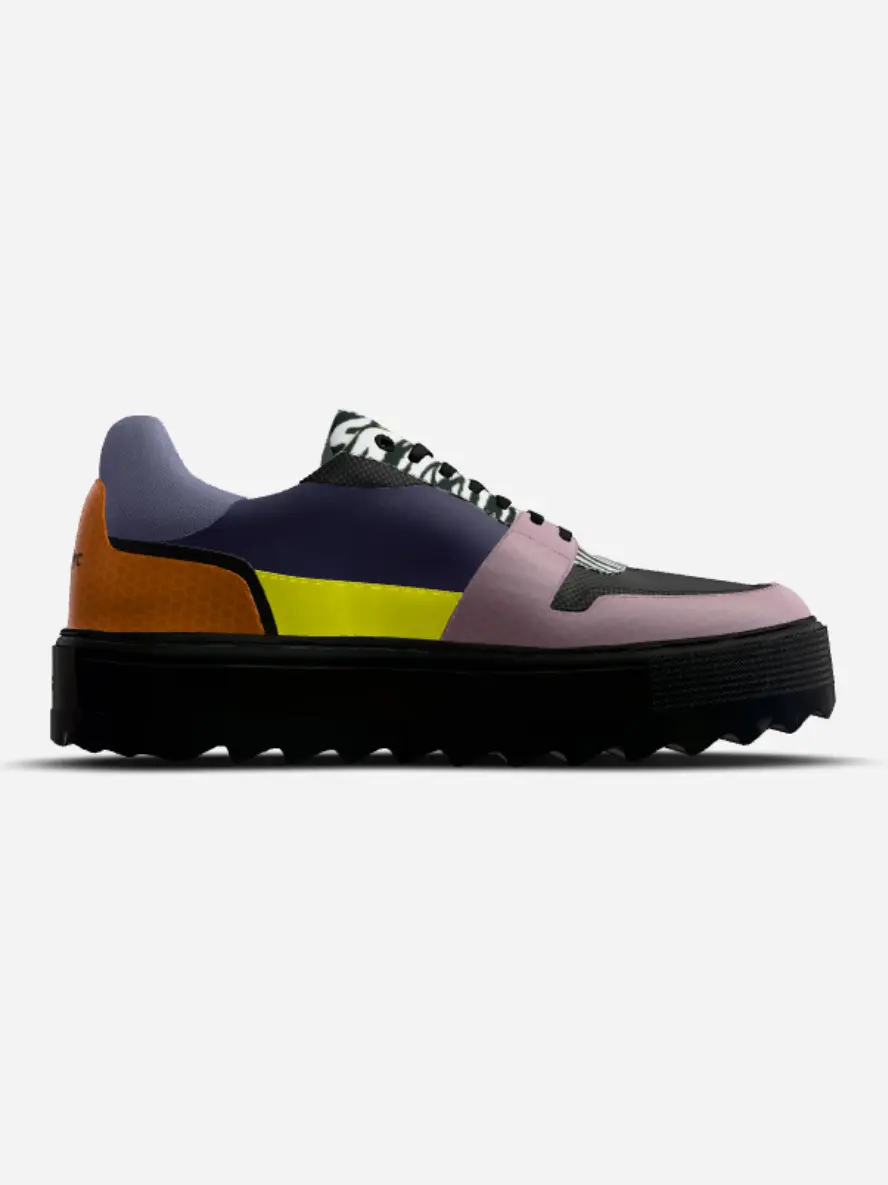 Vegan Sneakers BYMANYC ® New York NOHO EDGE (Unisex) White Chaos