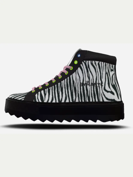 Eco-Friendly Ankle Boots BYMANYC ® New York VOGUE METROPOLIS (Unisex) White Chaos