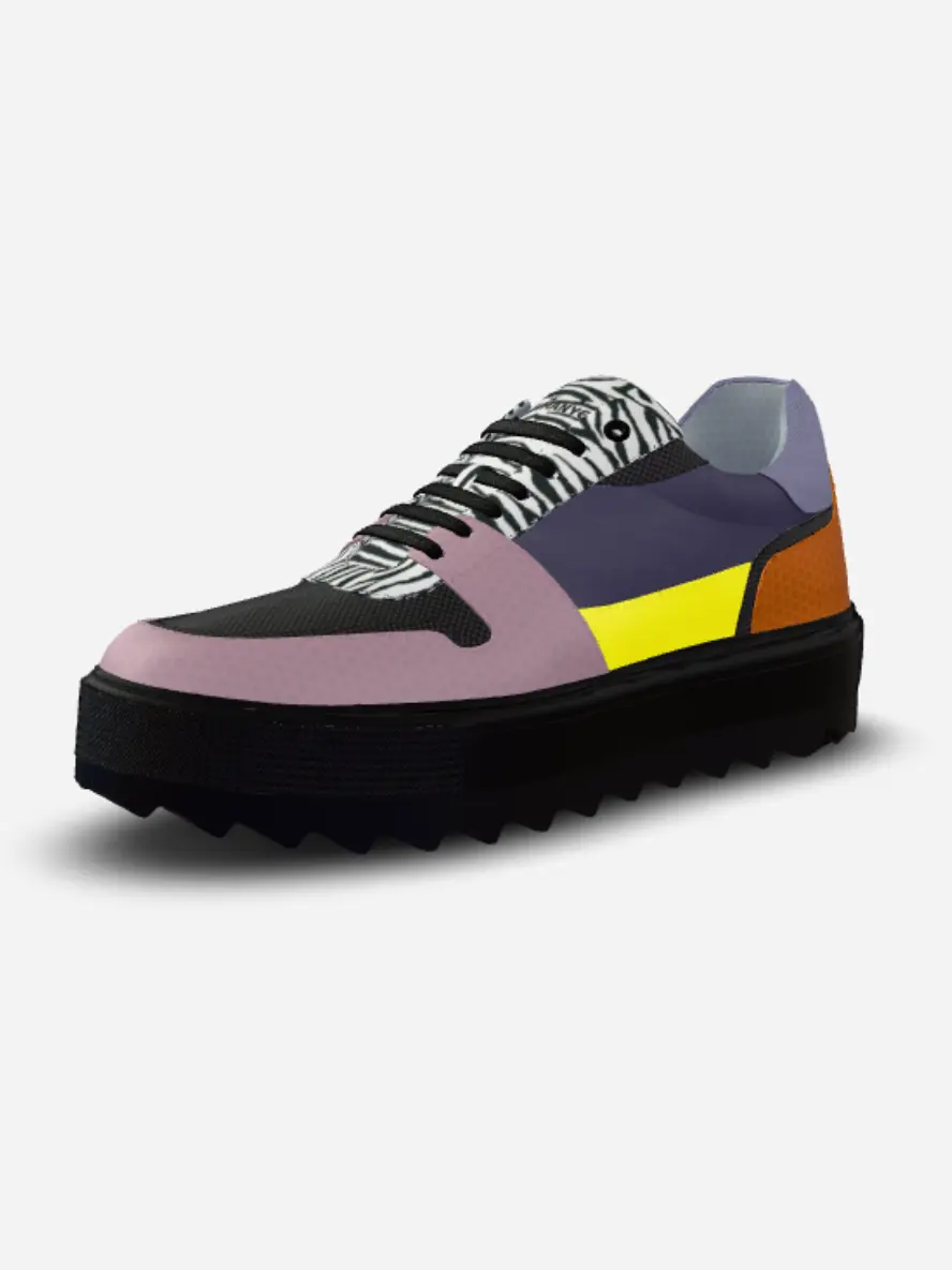 Vegan Sneakers BYMANYC ® New York NOHO EDGE (Unisex) White Chaos