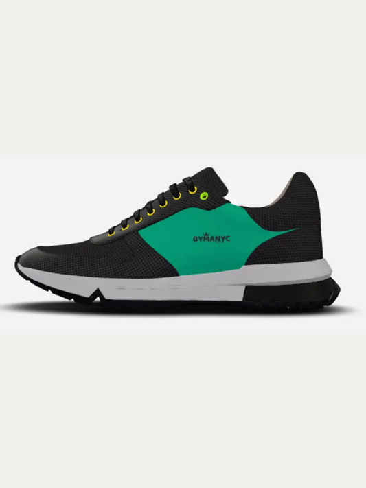 Eco-Conscious Sneakers Sport BYMANYC® New York WASHINGTON WAVE White Chaos