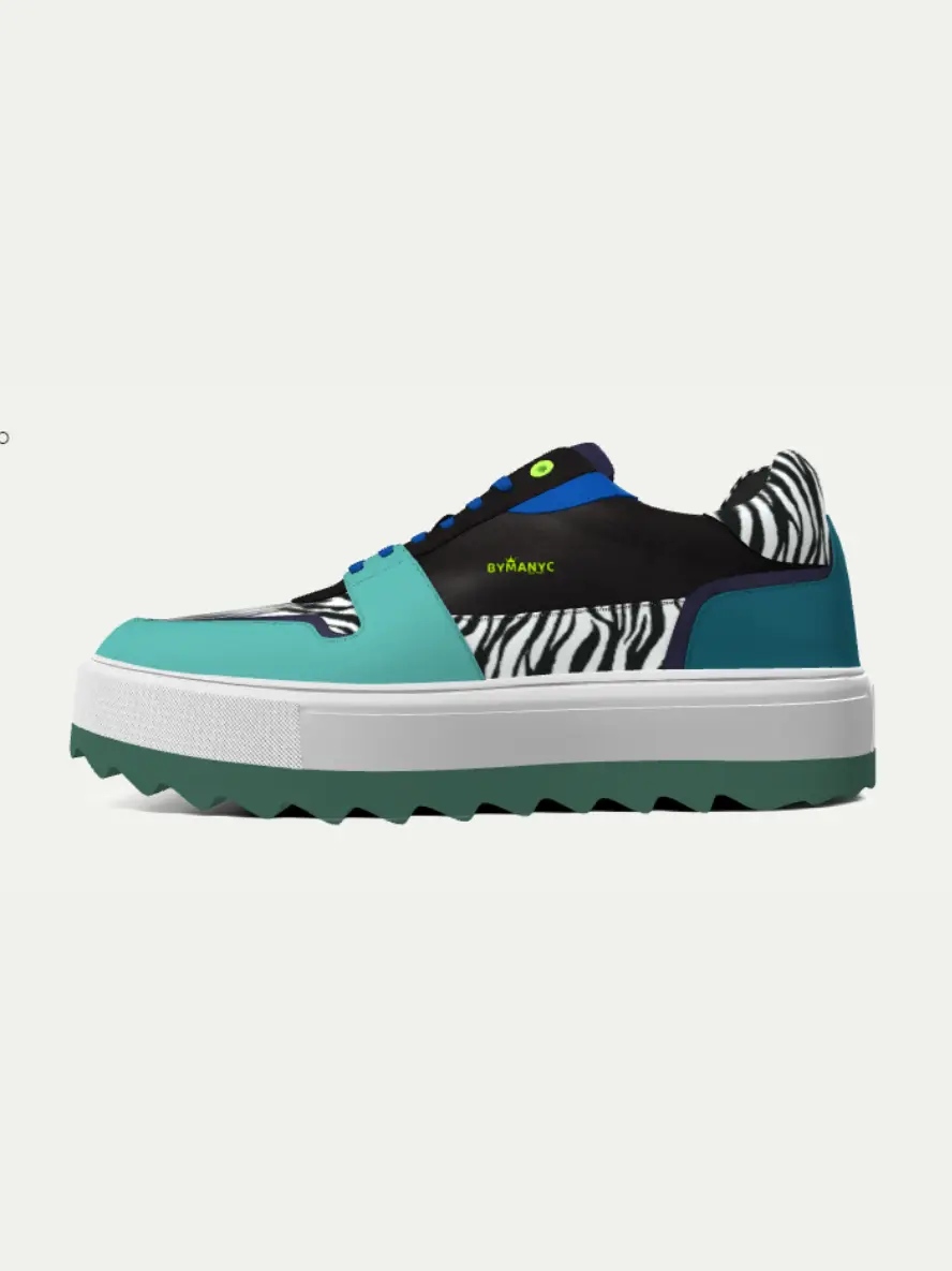 Sustainable Sneakers BYMANYC ® New York HIGH-END WALK (Unisex) White Chaos