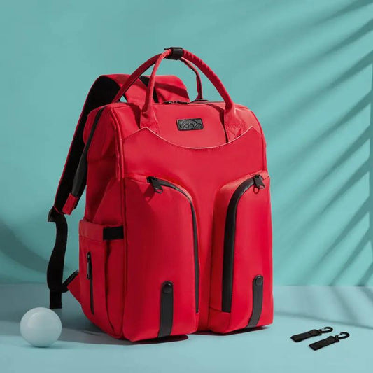 ALLFASHION™ – SmartMom Travel+ Diaper Backpack Carmine Juneberry