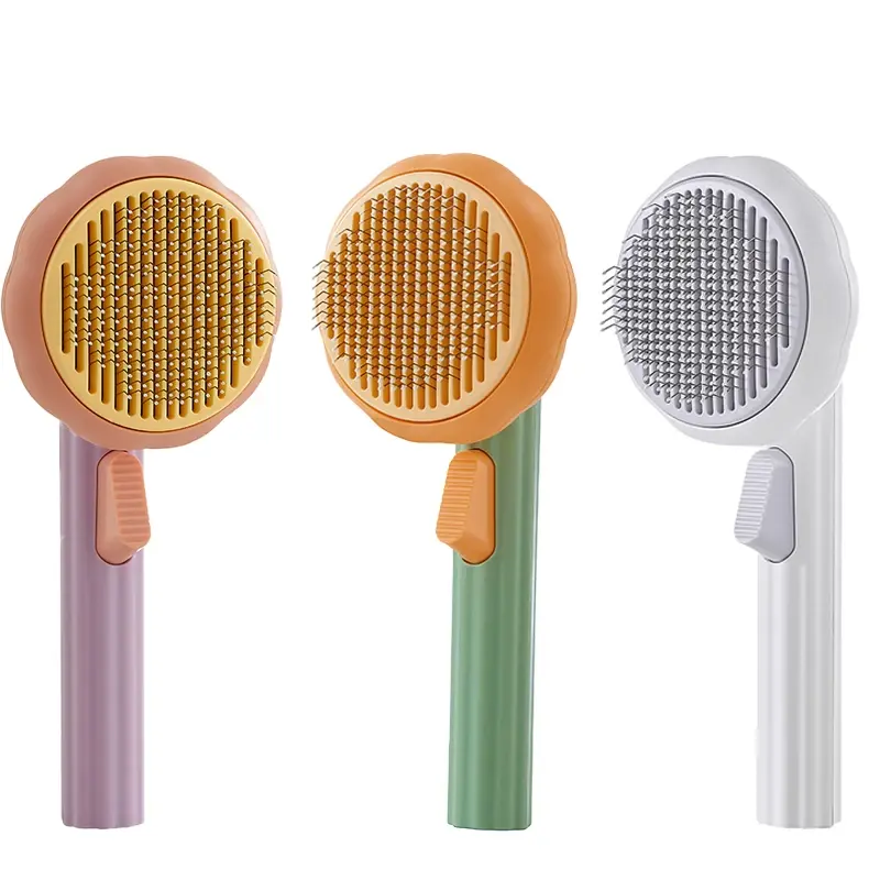 Cats Dog Grooming combs Clean Brush Cat Hair Brush Lilac Milo