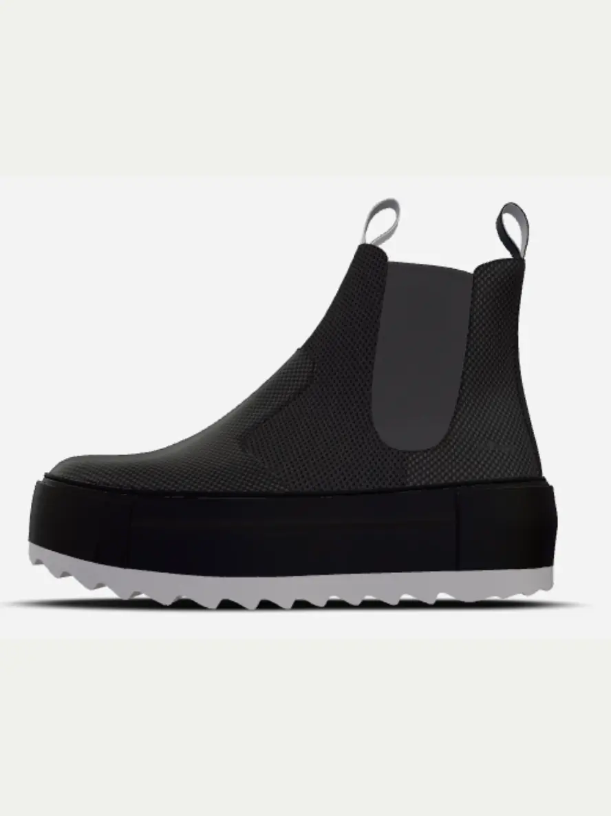 Sustainable Boots BYMANYC ® SOHO ALLURE (Unisex) White Chaos