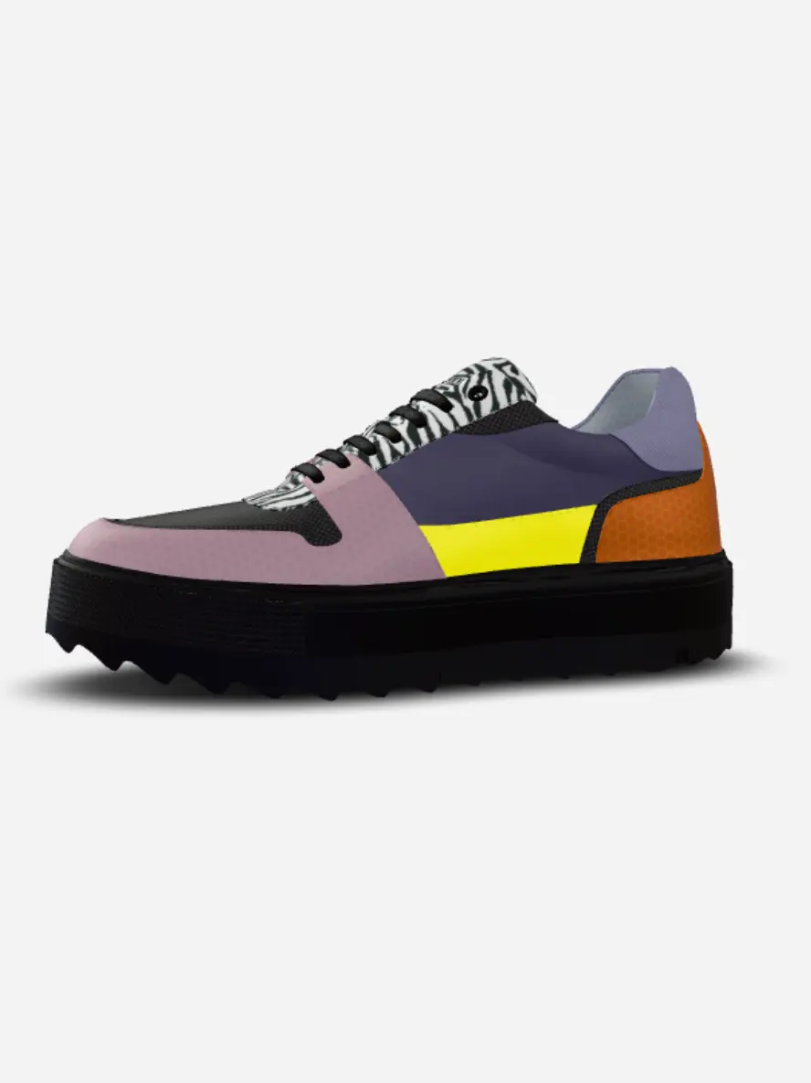 Vegan Sneakers BYMANYC ® New York NOHO EDGE (Unisex) White Chaos