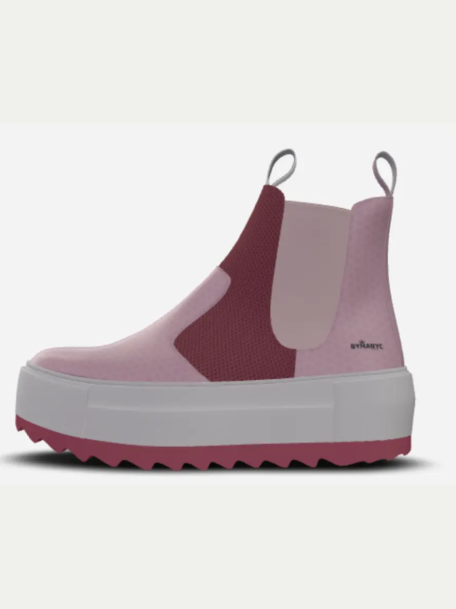 Eco-Conscious Boots BYMANYC ® TRIBECA CHARM (Unisex) White Chaos
