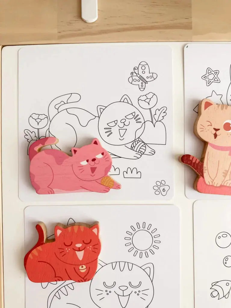 QToys Australia (USA) Cat play set & colouring Plum Thanatos