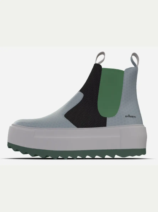 Recycled Boots BYMANYC ® CHELSEA STUDIO (Unisex) White Chaos