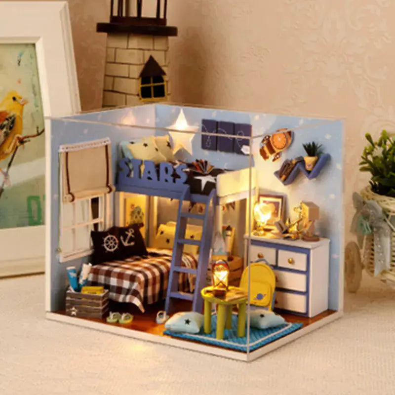 DIY Wooden House Puzzle Kit Blkhaven