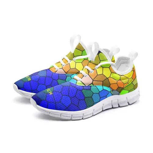 VIPER SHOES STYLE 54TF Multi Mosaic Abstract Unisex Lightweight Fuchsia Rosemary