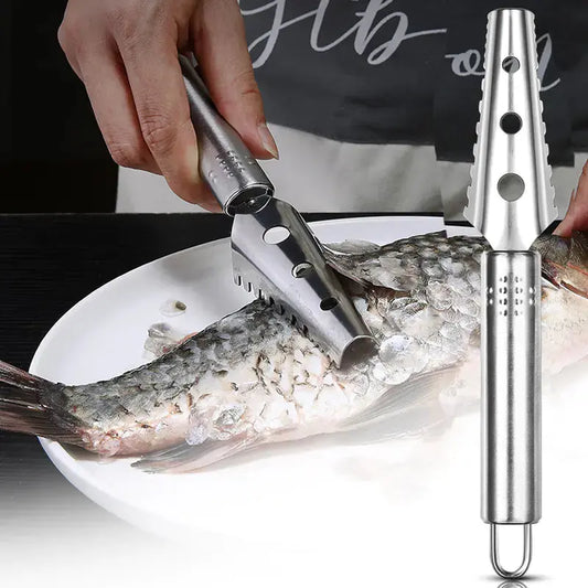Fish Scale Scraper - 430 Stainless Steel Tool Blkhaven