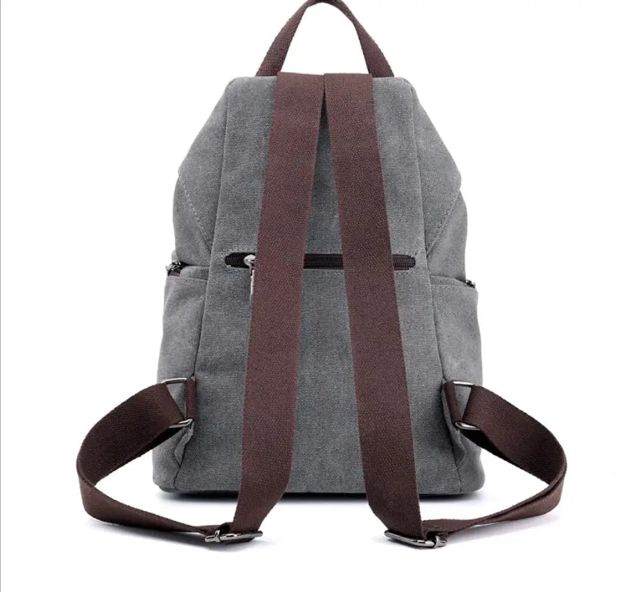 College Style Canvas Backpack and Tote Bag Blkhaven