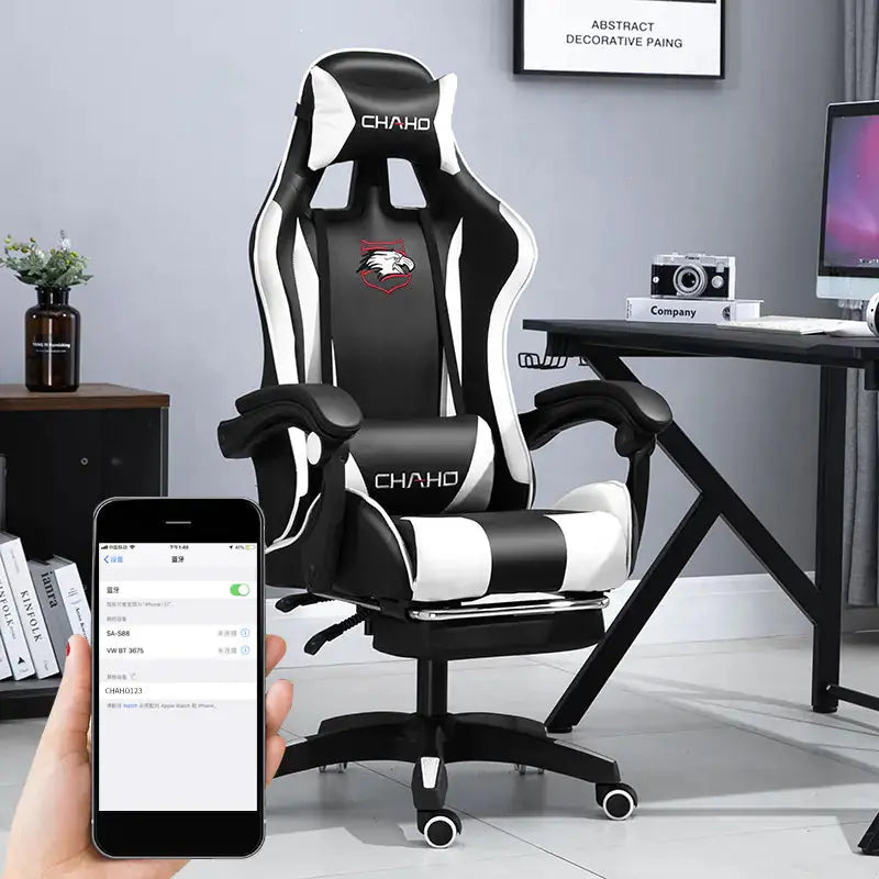 Ergonomic Gaming Office Chair with Adjustable Recline Blkhaven