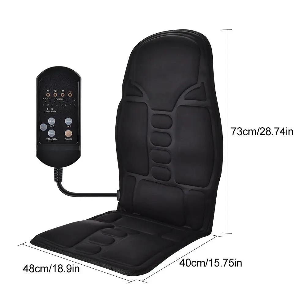 Portable Vibrating Heat Therapy Massage Cushion Mattress Yellow Pandora