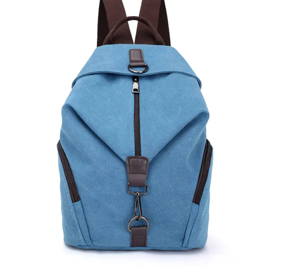 College Style Canvas Backpack and Tote Bag Blkhaven