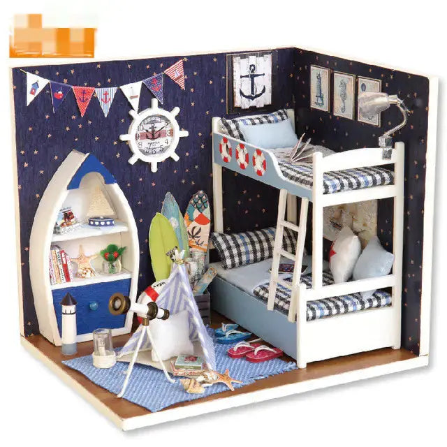 DIY Wooden House Puzzle Kit Blkhaven