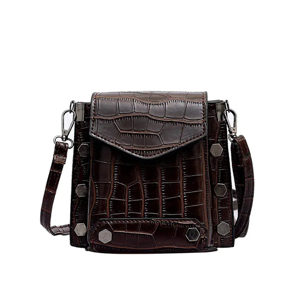Spring 2019 Crocodile Pattern Crossbody Bag for Women Blkhaven