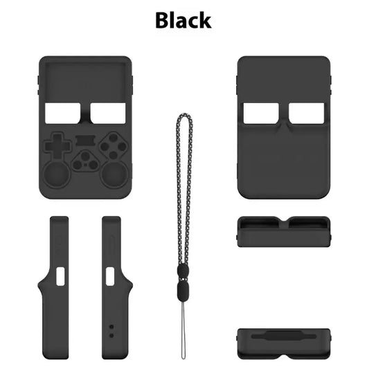 Handheld Game Machine Silicone Protective Cover Solid Color Simple Storage Box Blkhaven
