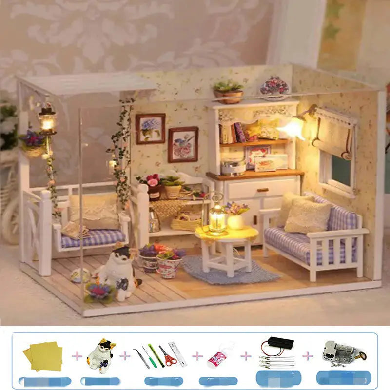 DIY Wooden House Puzzle Kit Blkhaven