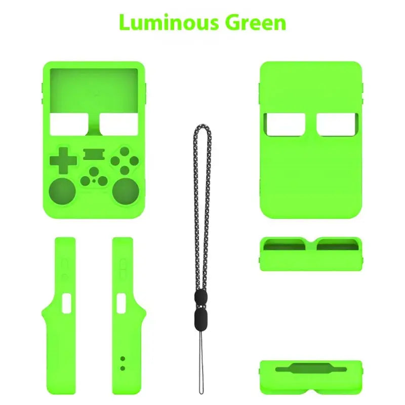 Handheld Game Machine Silicone Protective Cover Solid Color Simple Storage Box Blkhaven