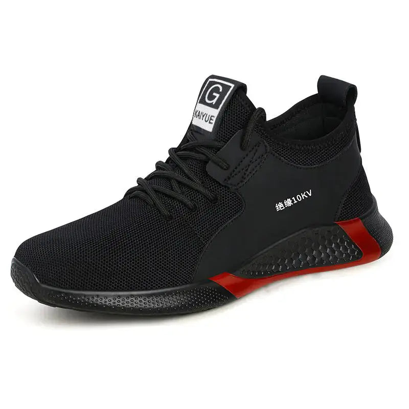 Men's Safety Shoes with Steel Toe, Lightweight & Slip-Resistant Blkhaven