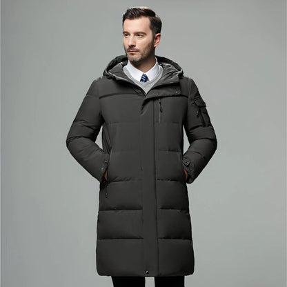Long padded down jacket for men Carmine Juneberry