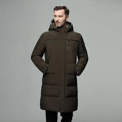 Long padded down jacket for men Carmine Juneberry