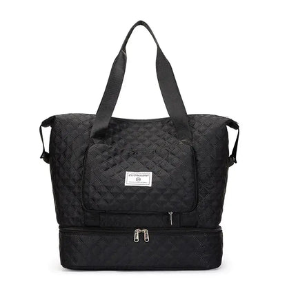 Large Capacity Portable Duffle Bag and Travel Organizer Blkhaven