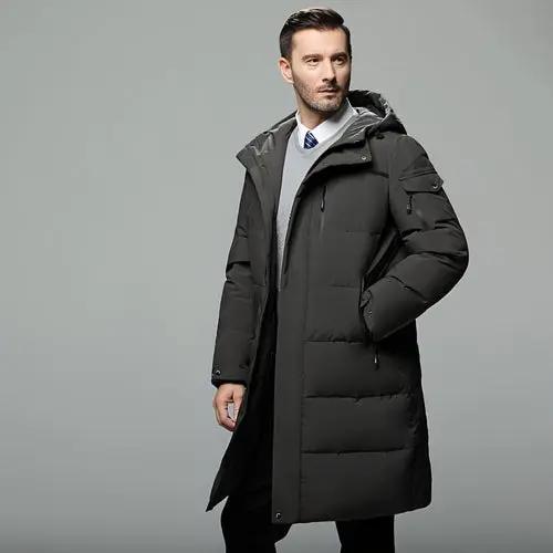 Long padded down jacket for men Carmine Juneberry