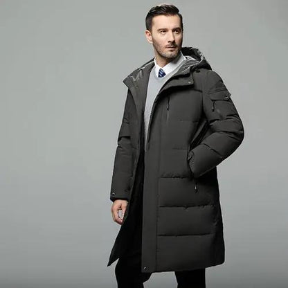 Long padded down jacket for men Carmine Juneberry