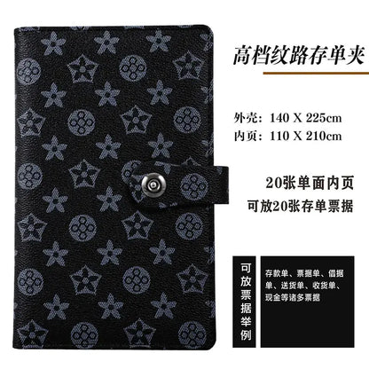 New Leather Textured Bank Document Organizer Wallet Blkhaven