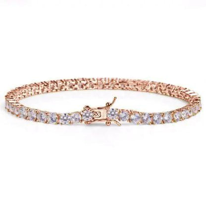 RADIOSUS 4MM SILVER MOISSANITE BRACELET  I 995725 Lilac Quartz