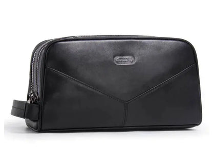 Genuine Leather Men's Toiletry Bag - Vintage Style (One Piece) Blkhaven
