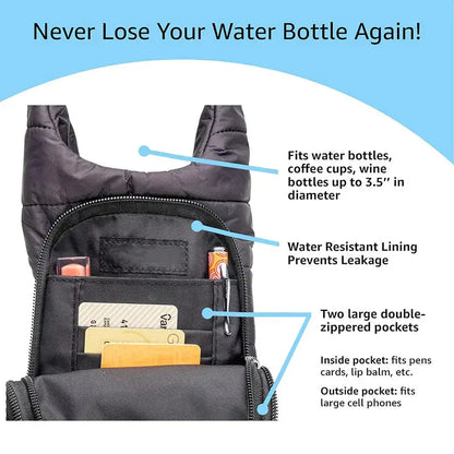 Insulated Outdoor Bottle Cover with Strap Blkhaven