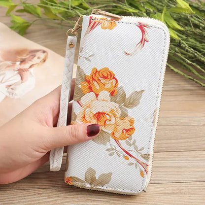 Women's Long Clutch Wallet with Phone Compartment Blkhaven