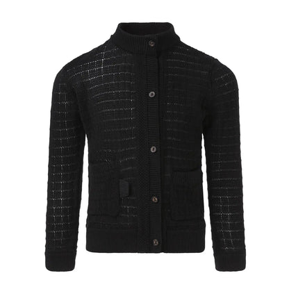 Balck Summer Cardigan with Front Buttons Fastening Infantium Victoria