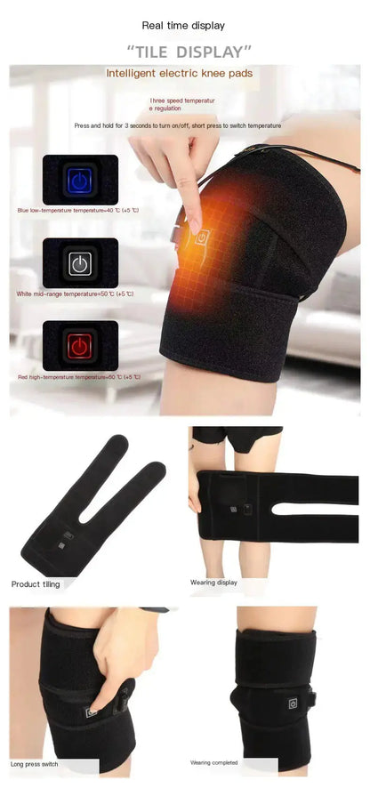 Smart USB Heated Knee Pads Blkhaven