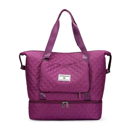 Large Capacity Portable Duffle Bag and Travel Organizer Blkhaven