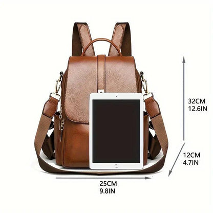 Simple Ladies Backpack Commuter's All-matching Large Capacity Blkhaven