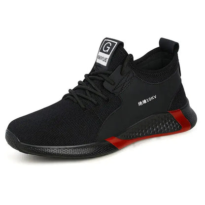 Men's Safety Shoes with Steel Toe, Lightweight & Slip-Resistant Blkhaven