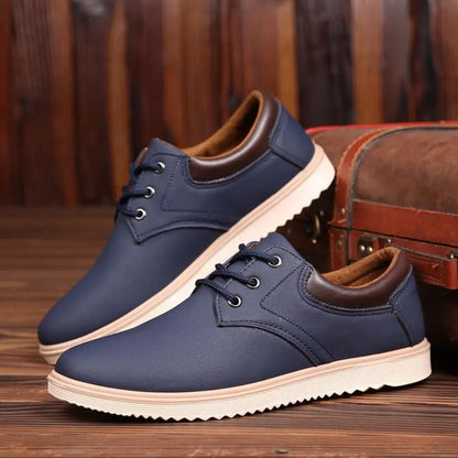 Mens Casual Flat Oxford Sneakers Yellow Pandora