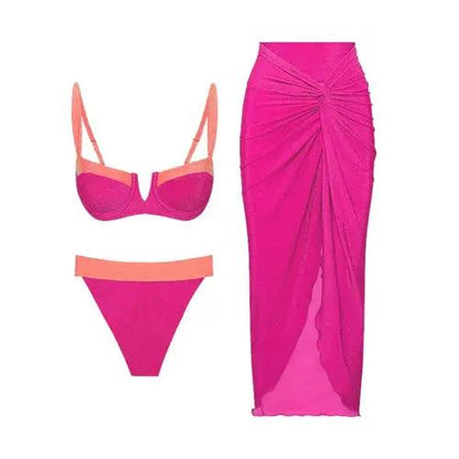 Monday two piece swimsuit Raspberry Eurybia