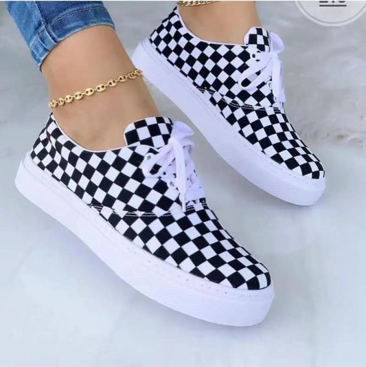 2022 Fashion Graffiti Women Sneakers Trainers Shoes Coffee Jasper