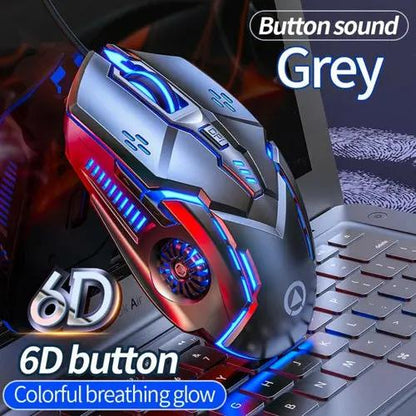 Dragon 6 Buttons 3200 DPI Gaming Mouse Yellow Pandora