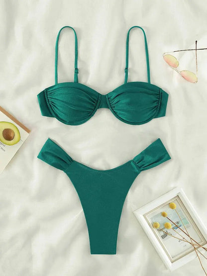 Fab Girl two piece swimsuit Raspberry Eurybia